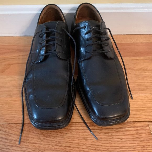Black Leather Rockport Oxford Shoes - Picture 2 of 5